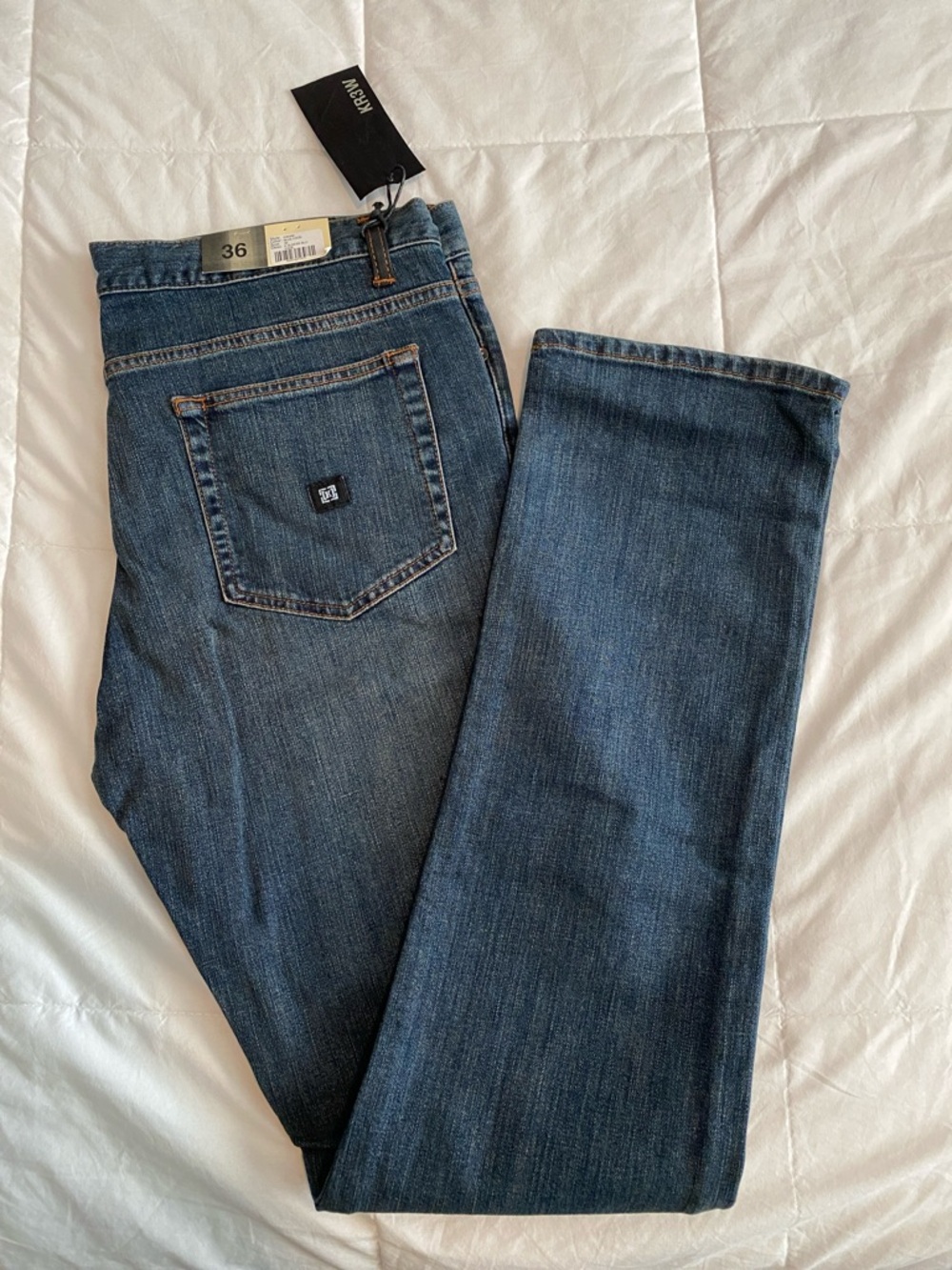 KR3W Blue Fade Slim Jeans